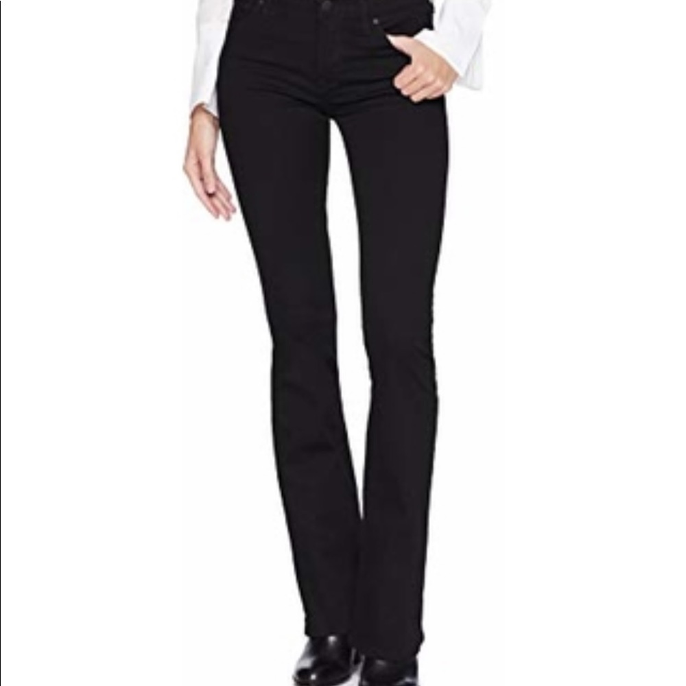 Hudson- Drew bootcut mid-rise black jeans! Sz 27!